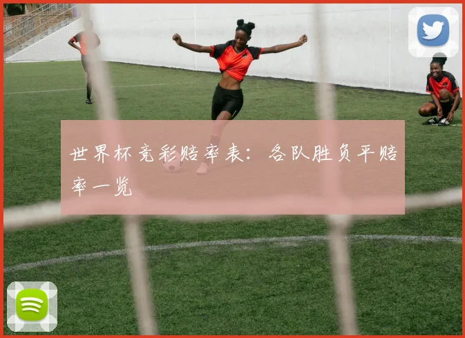 世界杯竞彩赔率表：各队胜负平赔率一览